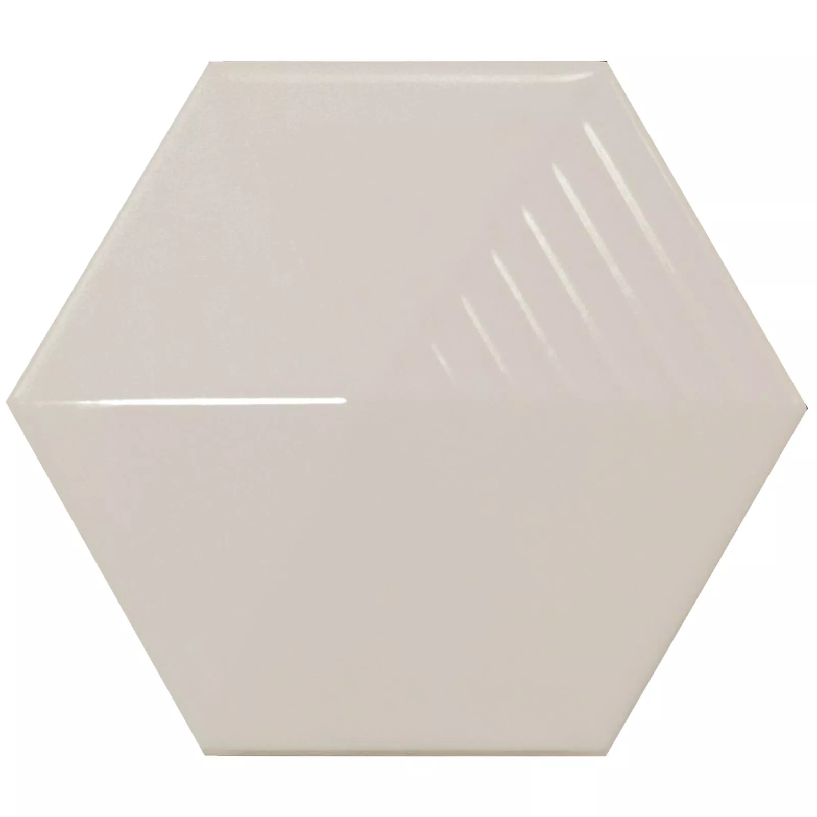 Wandfliesen Rockford 3D Hexagon 12,4x10,7cm Creme