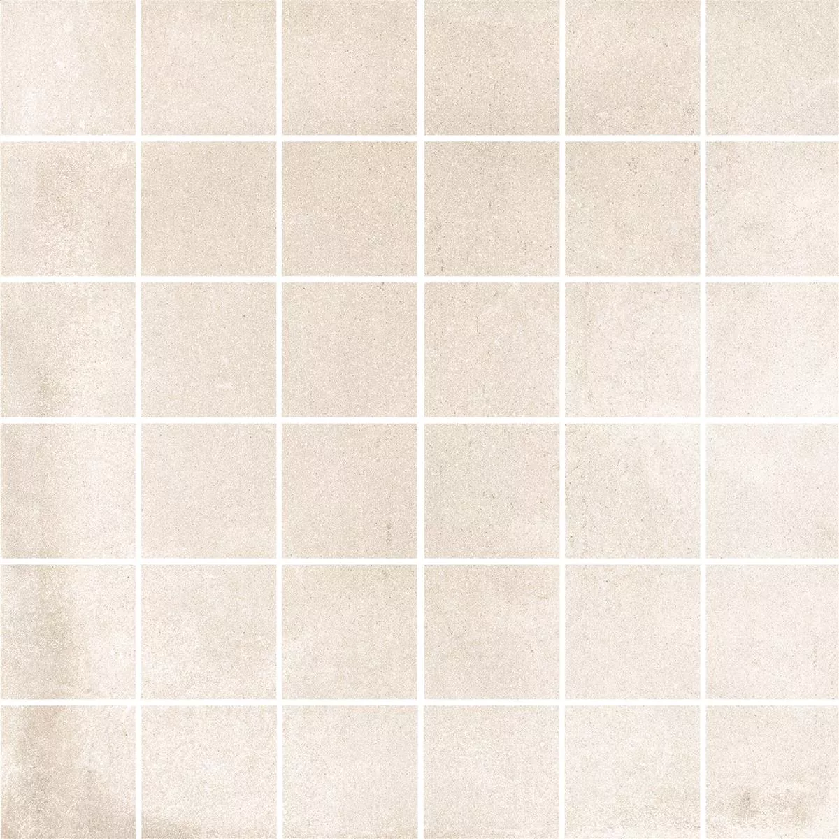 Mosaikfliese Colossus Zement-Optik Beige