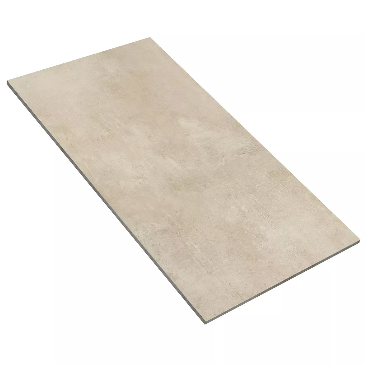 Muster von Bodenfliesen Assos Betonoptik R10/B Dunkelbeige 30x60cm