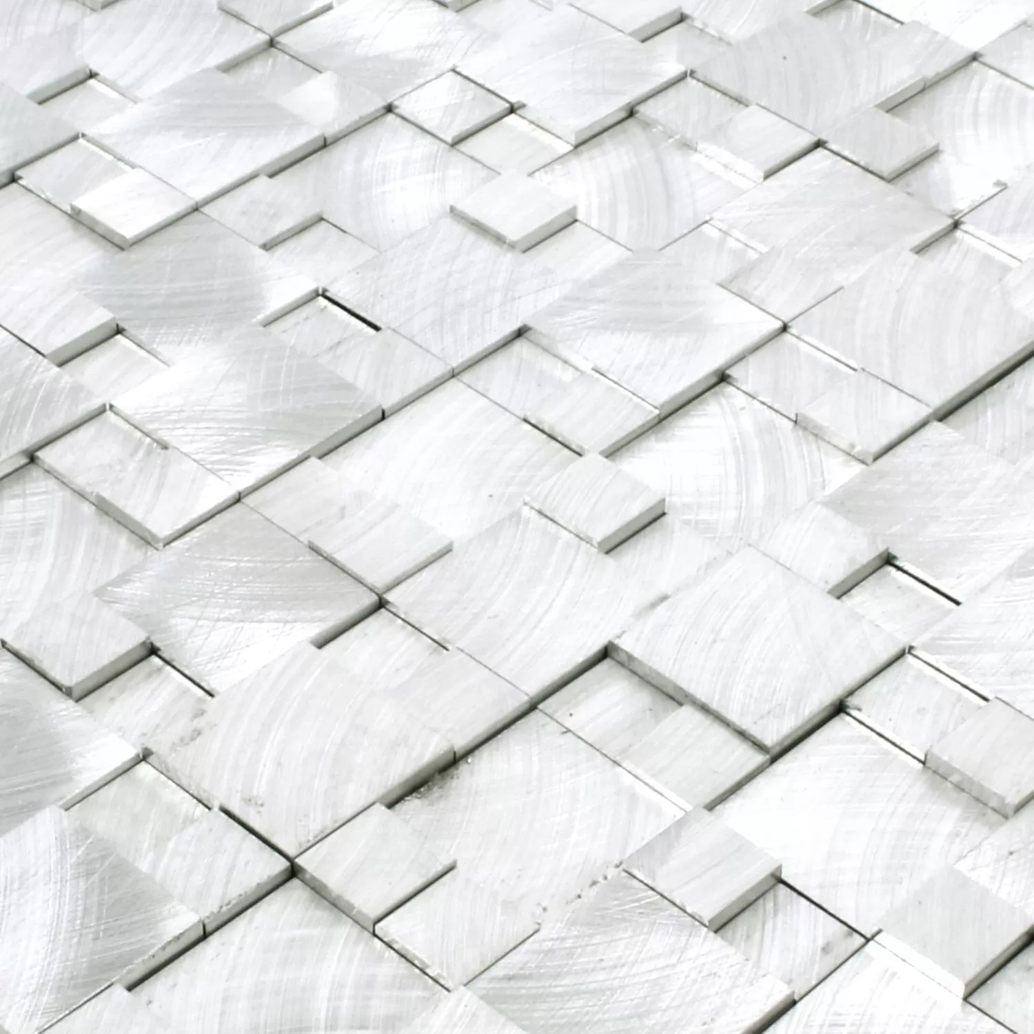 Muster von Mosaikfliesen Aluminium Jerica 3D
