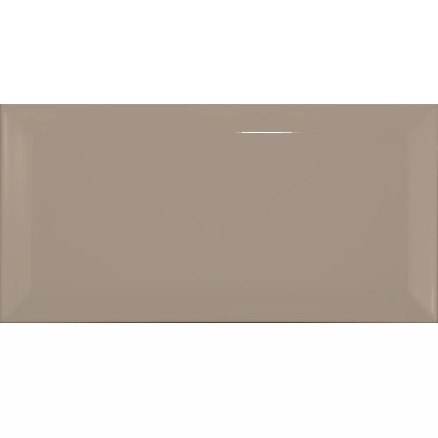 Metrofliese Braun Glänzend 7,5x15 cm Facette Pitcox Mink