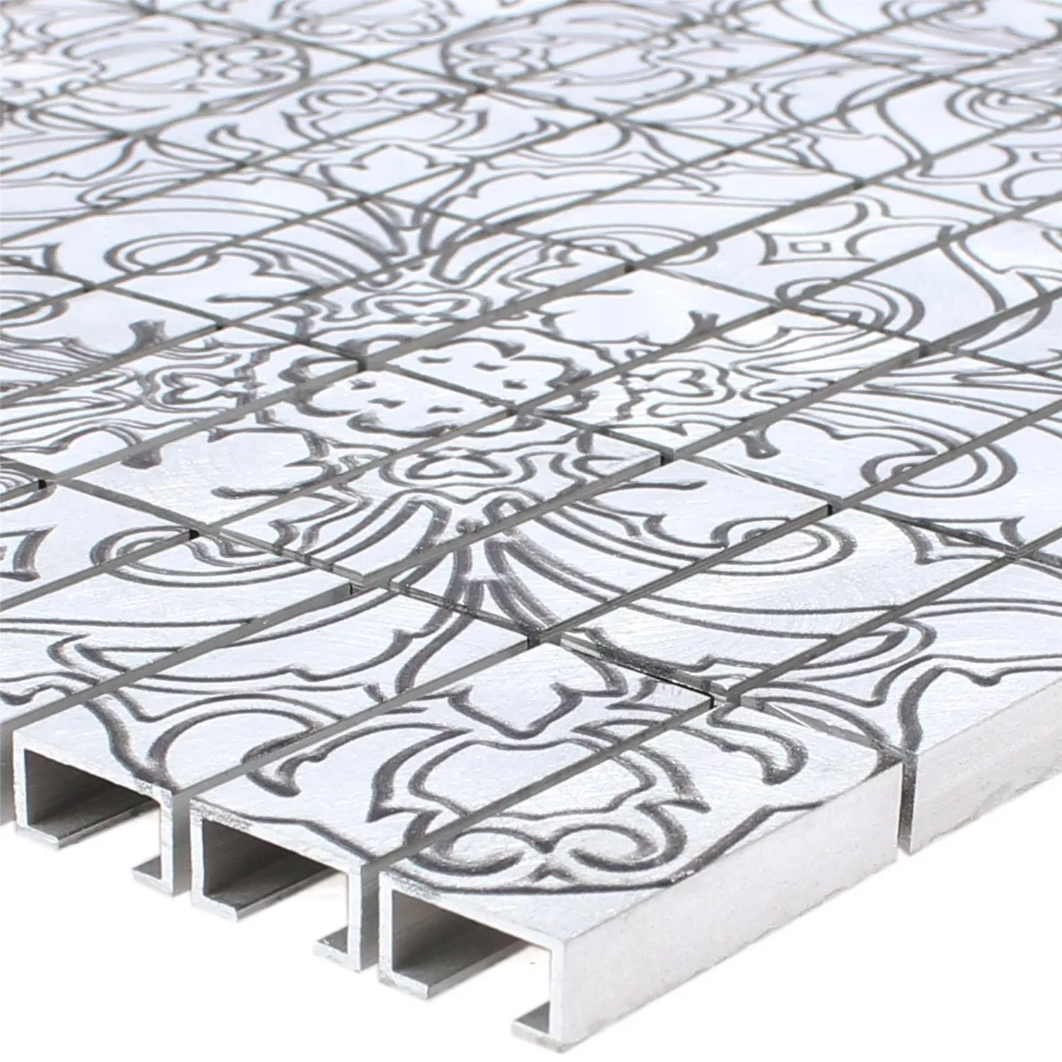 Mosaikfliesen Aluminium Profitis Silber