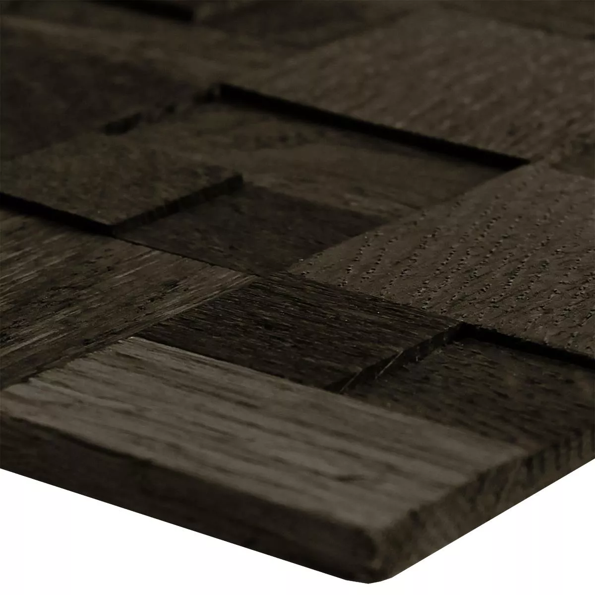 Mosaikfliesen Holz Paris Selbstklebend 3D Dunkelgrau Mosaikfliesen Holz Paris Selbstklebend 3D Dunkelgrau