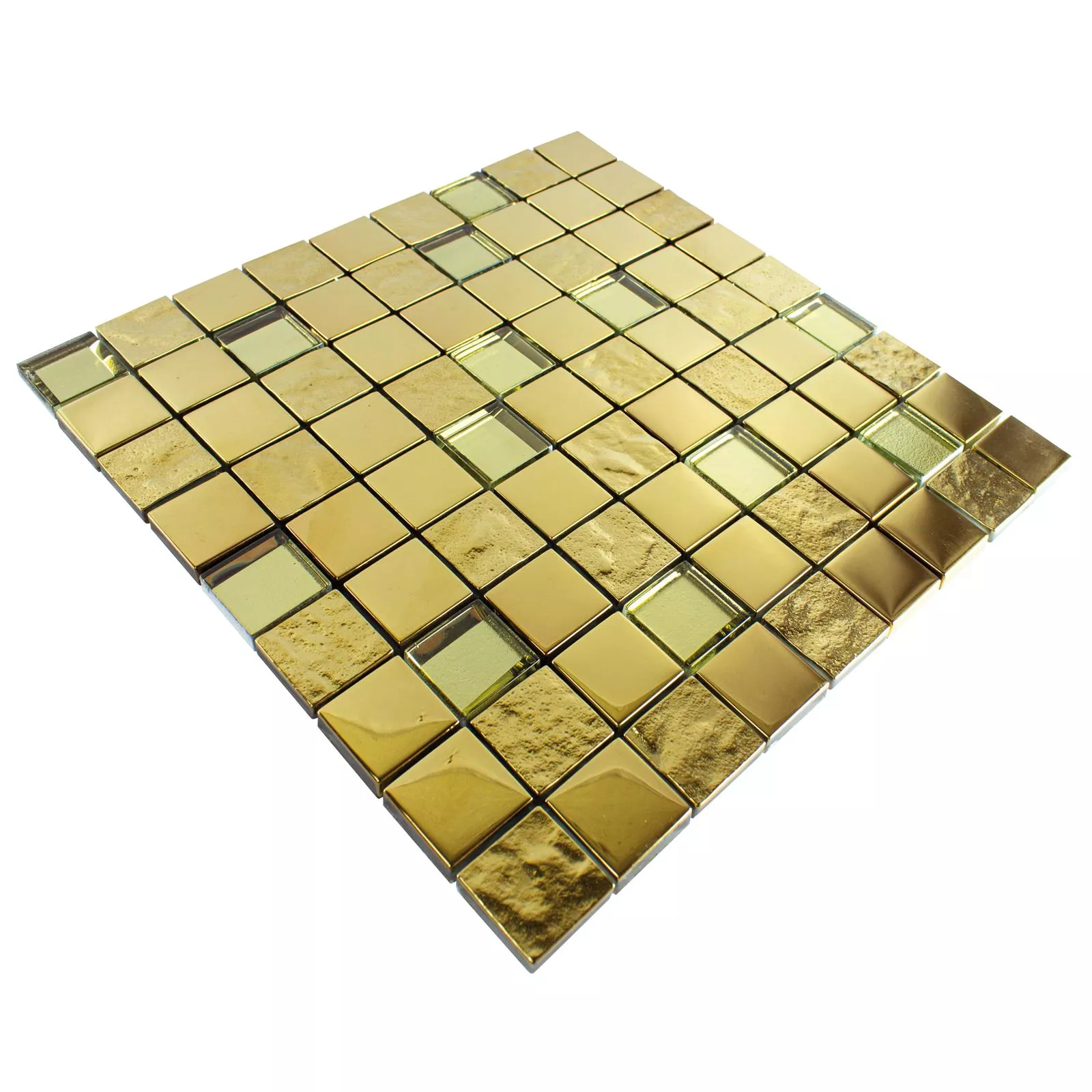 Glasmosaik Fliesen Midland Gold