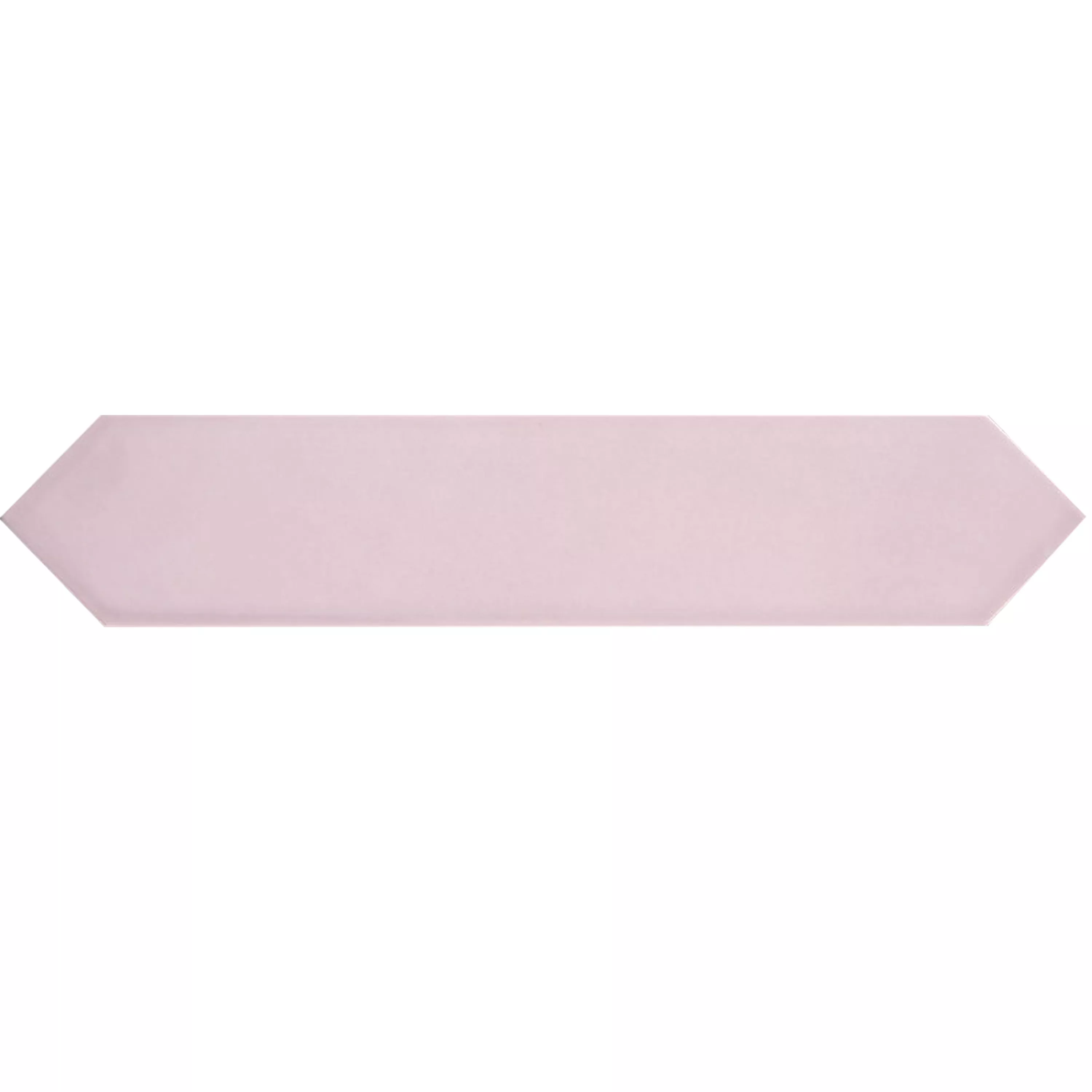 Muster Konstanz Hexagon Pink Glänzend 6,5x33,2 cm