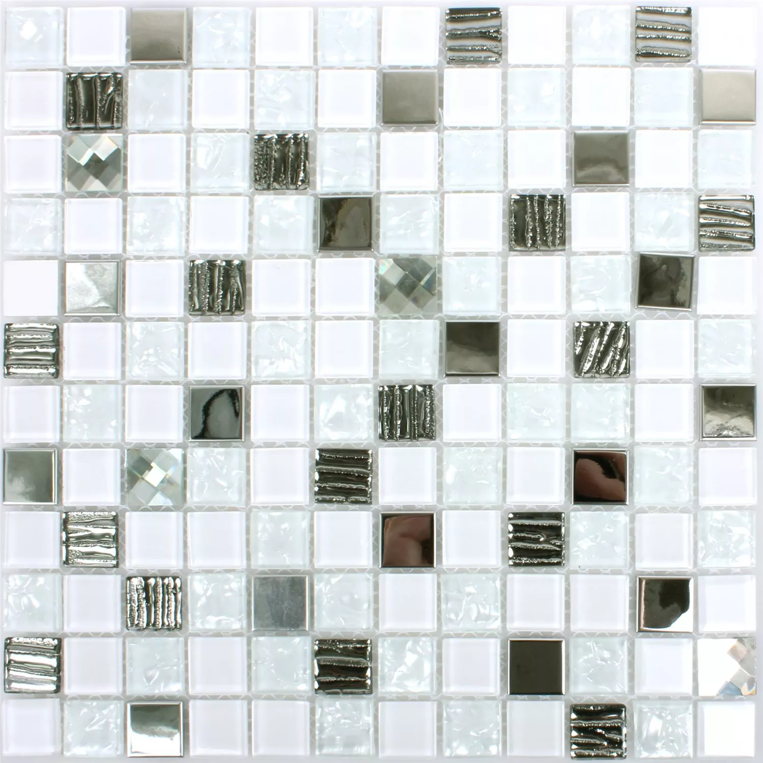 Mosaikfliesen Admont Weiss Diamant Quadrat