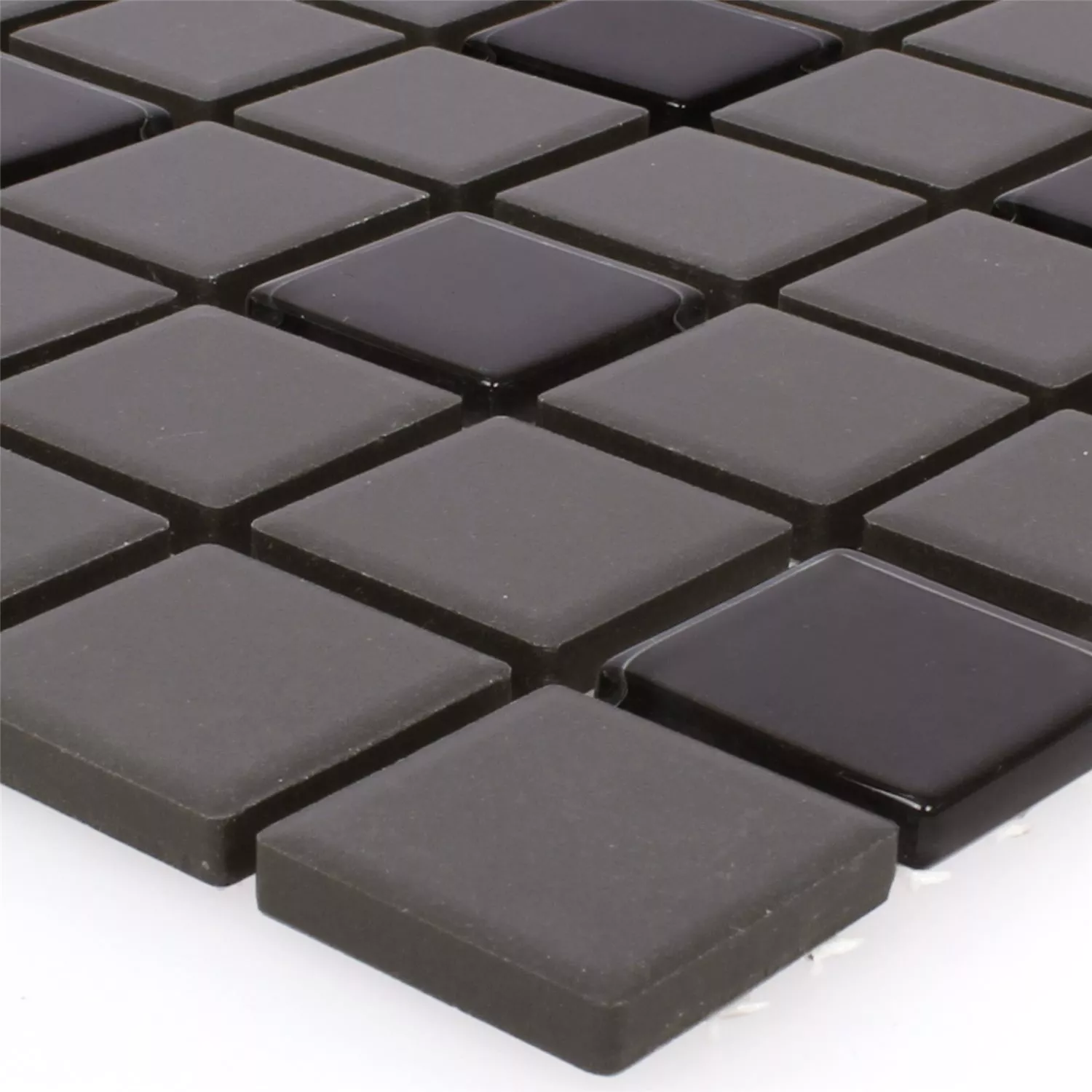 Mosaikfliesen Unglasiert Garden Schwarz Quadrat Mosaikfliesen Unglasiert Garden Schwarz Quadrat