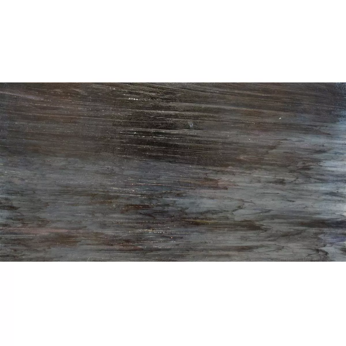 Glas Wandfliesen Trend-Vi Supreme Smoke Black 30x60cm