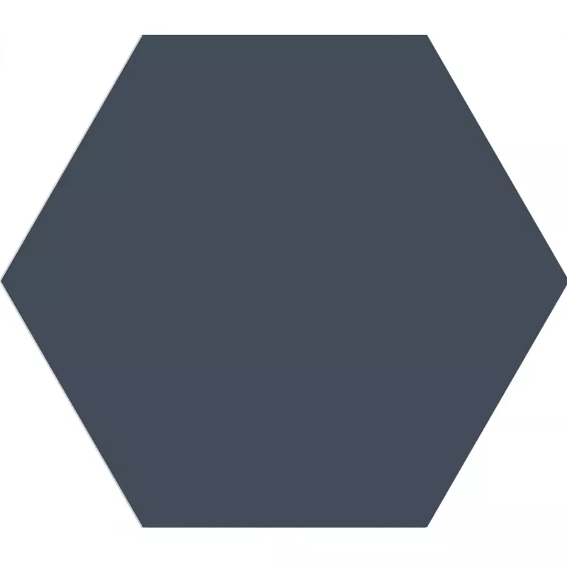 Bodenfliesen Loire Blau Sechseck Strukturiert 23x27 cm