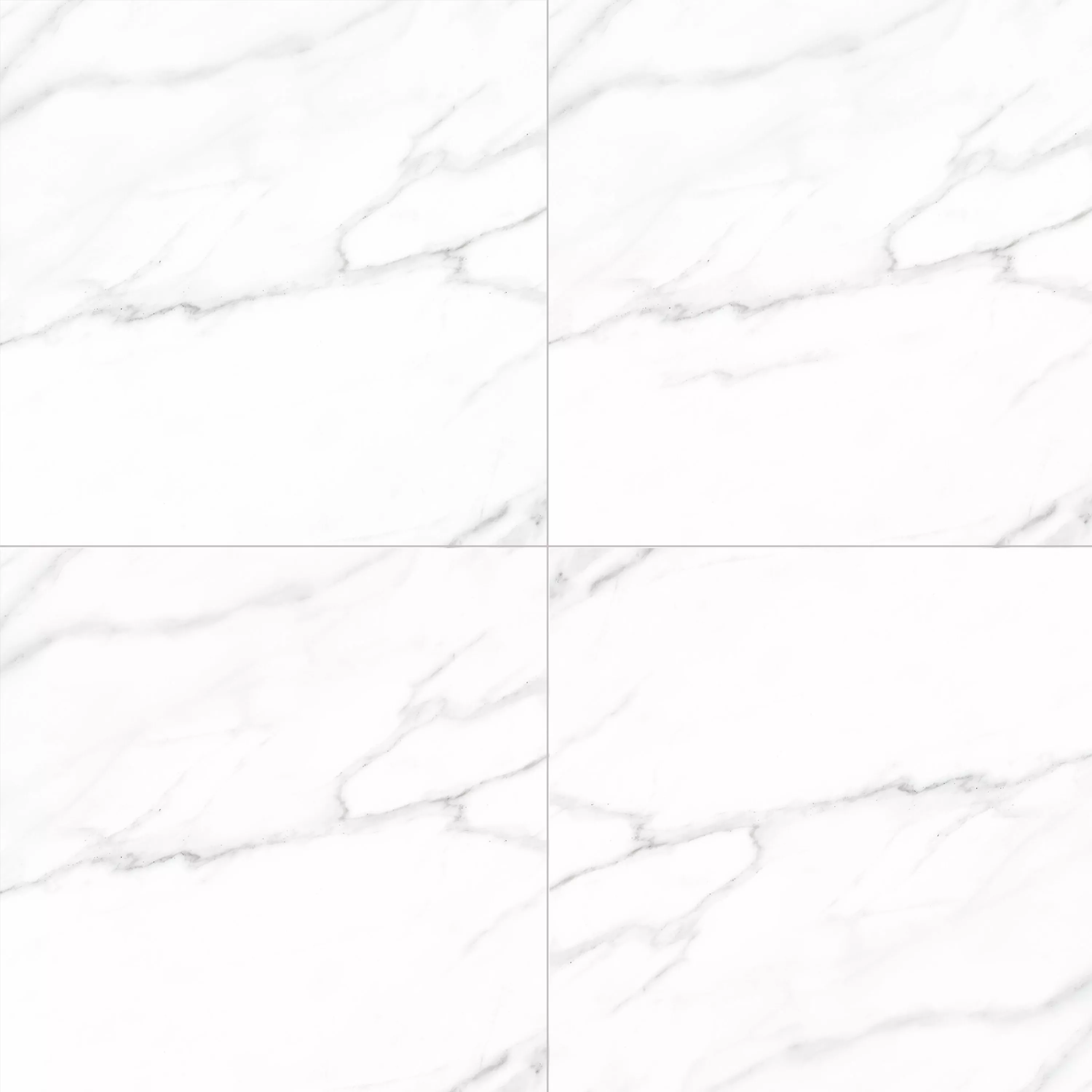 Bodenfliesen Arcadia Marmoroptik Poliert Weiß 60x60cm