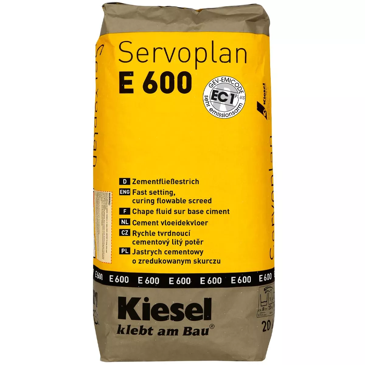 Zementfließestrich Kiesel Servoplan E 600 20 Kg Zementfließestrich Kiesel Servoplan E 600 20 Kg