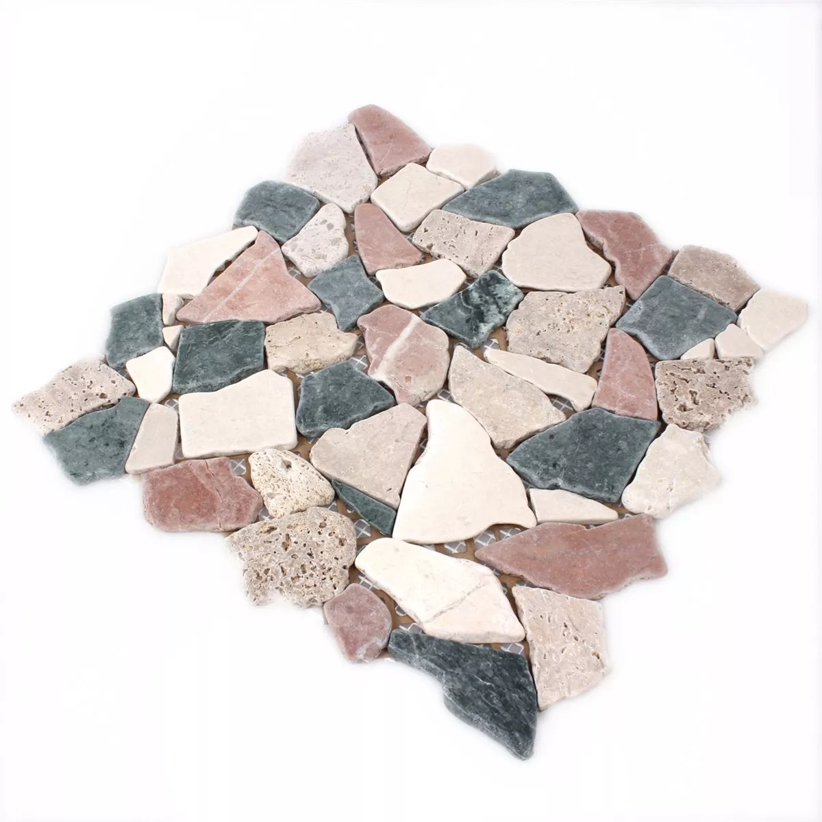 Mosaikfliesen Marmor Bruch Multi