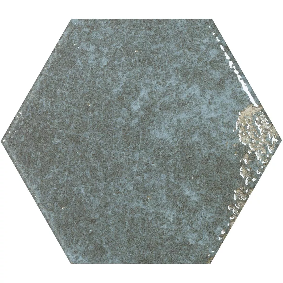 Wandfliesen Lara Glänzend Gewellt 13x15cm Hexagon Grau Wandfliesen Lara Glänzend Gewellt 13x15cm Hexagon Grau