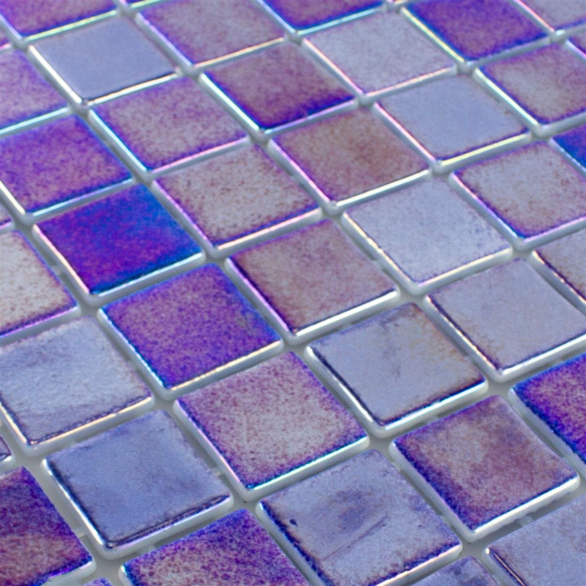 Glas Schwimmbad Pool Mosaik McNeal Dunkelblau 38