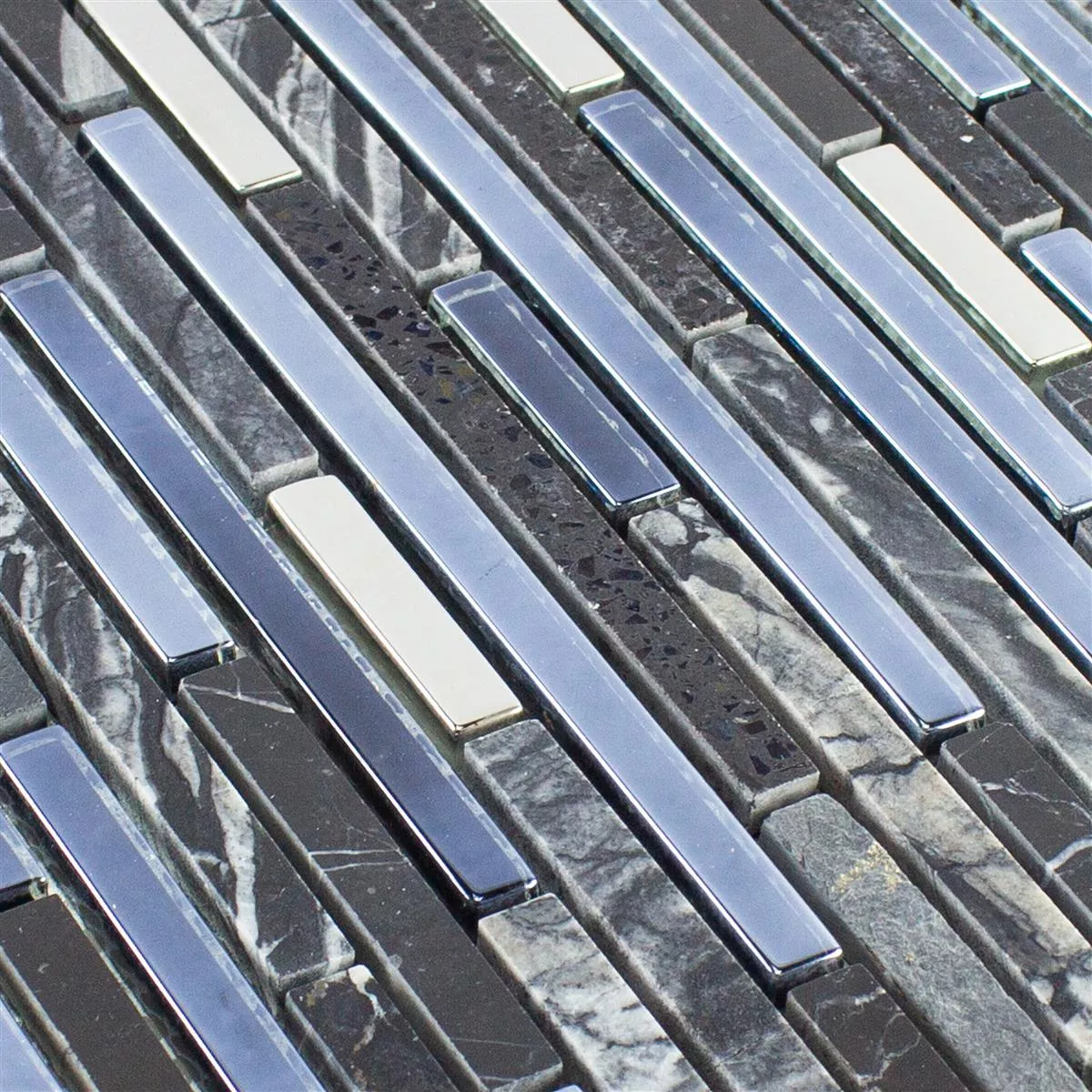 Muster von Glas Naturstein Artificial Mosaik Liberia Schwarz
