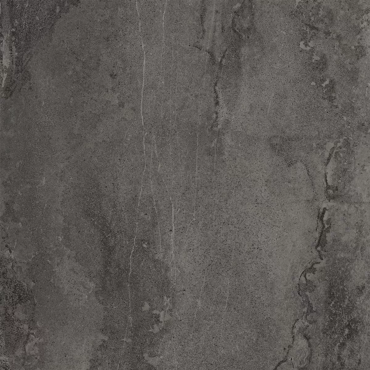 Muster Terrassenplatten Detmold Natursteinoptik 60x60cm Anthrazit