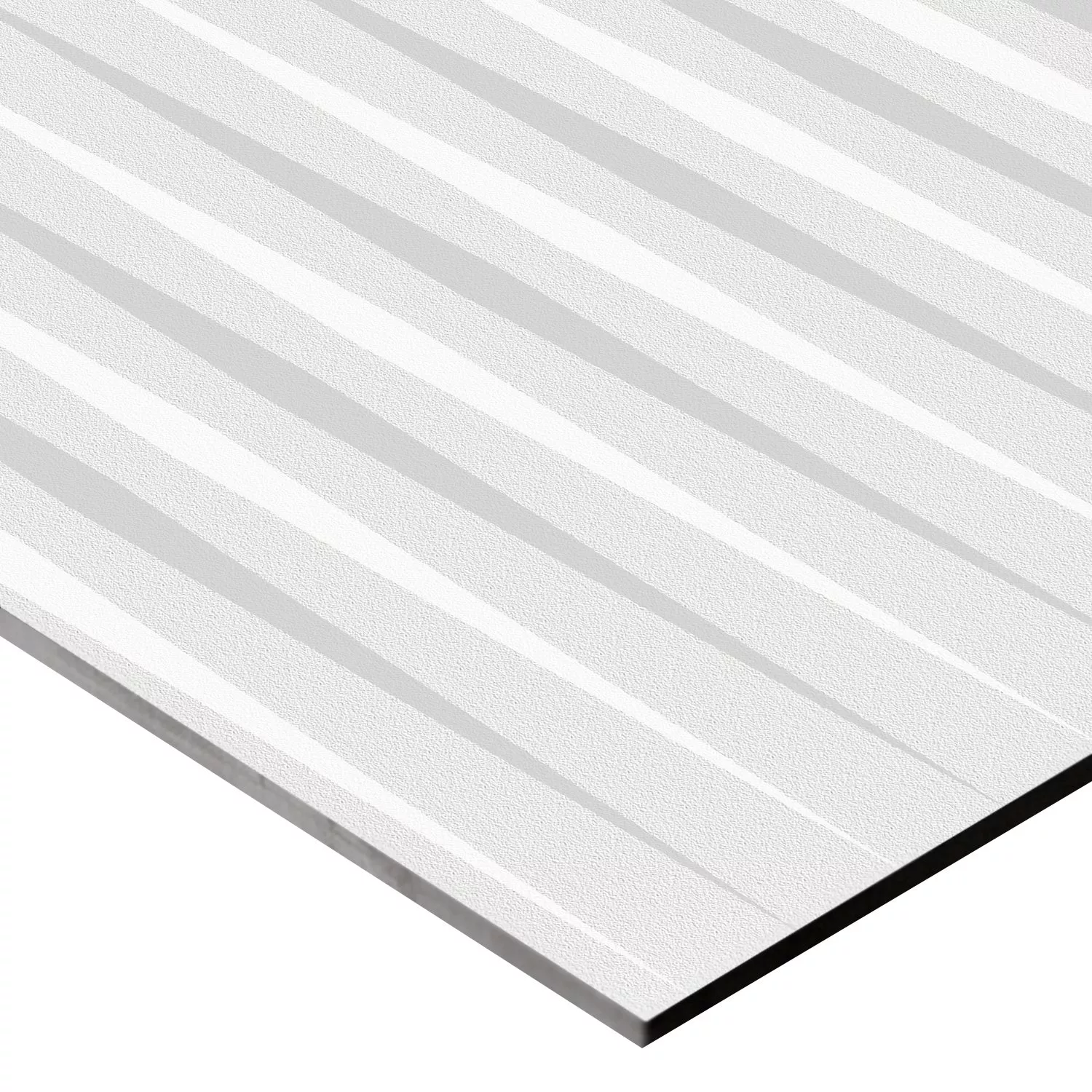 Wandfliesen Vulcano Stripes Dekor Rektifiziert Weiss 60x120cm