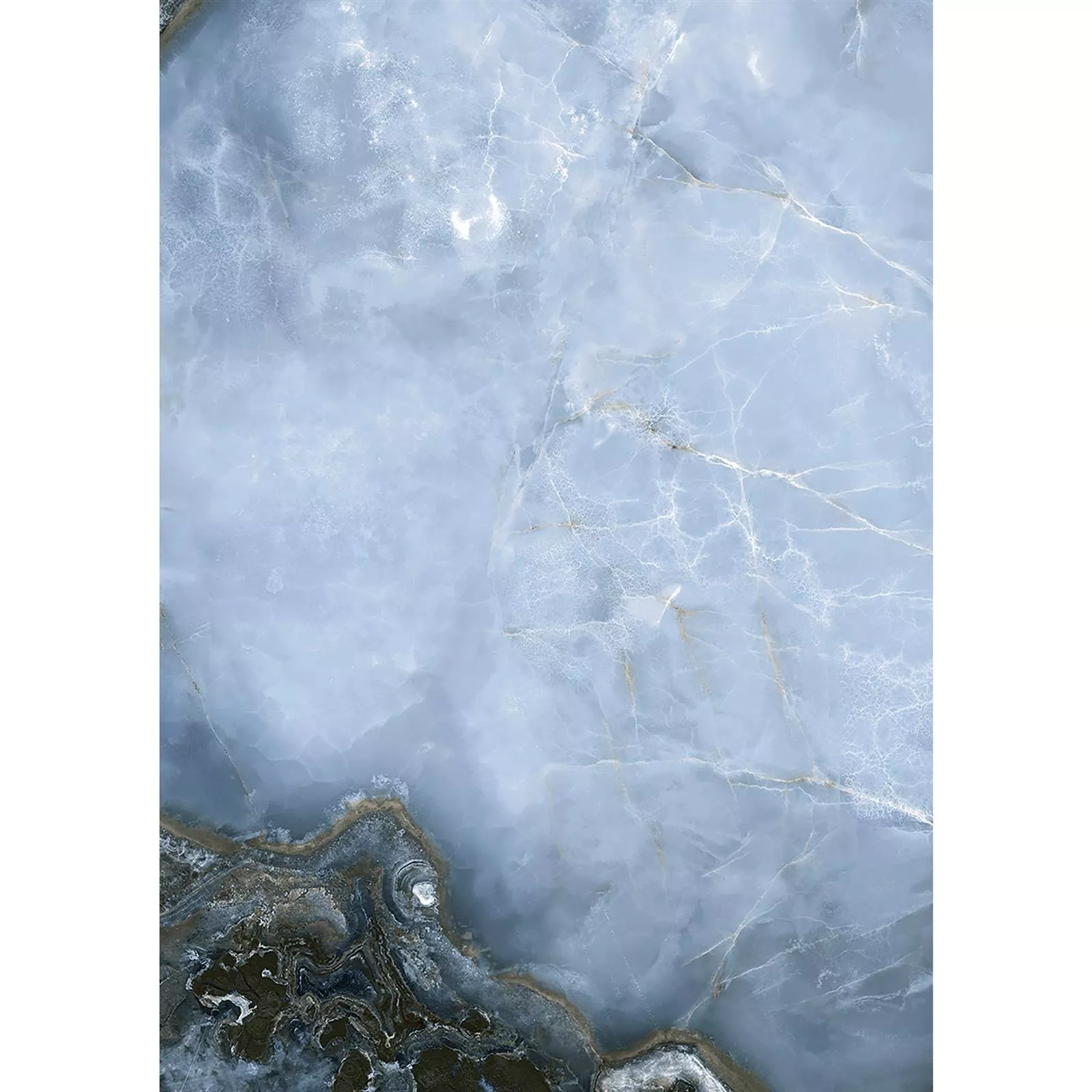 Bodenfliese Naftalin Poliert Schwarz Blau 60x120cm