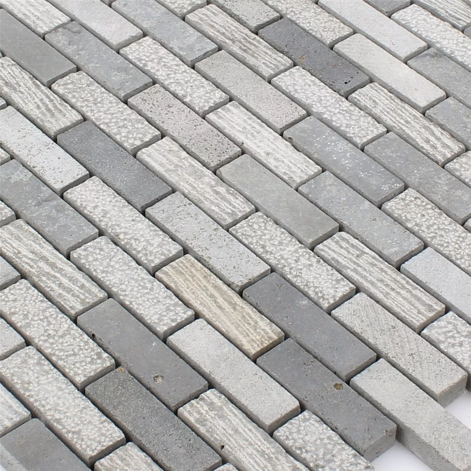 Mosaikfliesen Daimon Stein Carving Mix Cement Grey