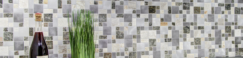 Naturstein Metall Mosaik