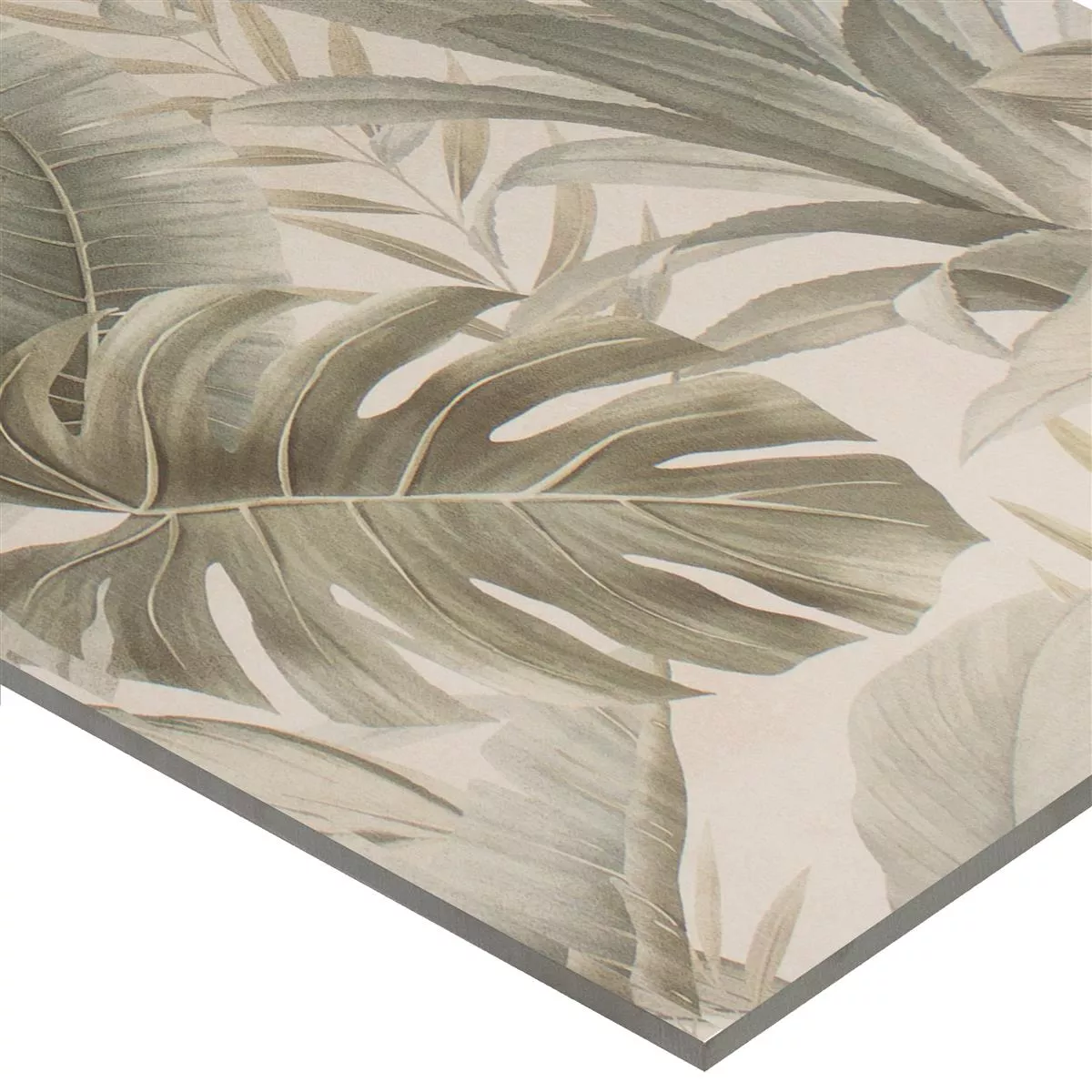 Wandfliesen Honolulu Floral 60x120cm Elfenbein