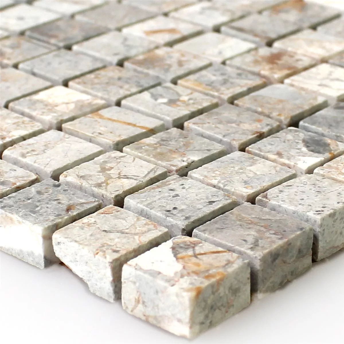 Mosaikfliesen Naturstein Marron Gold Poliert