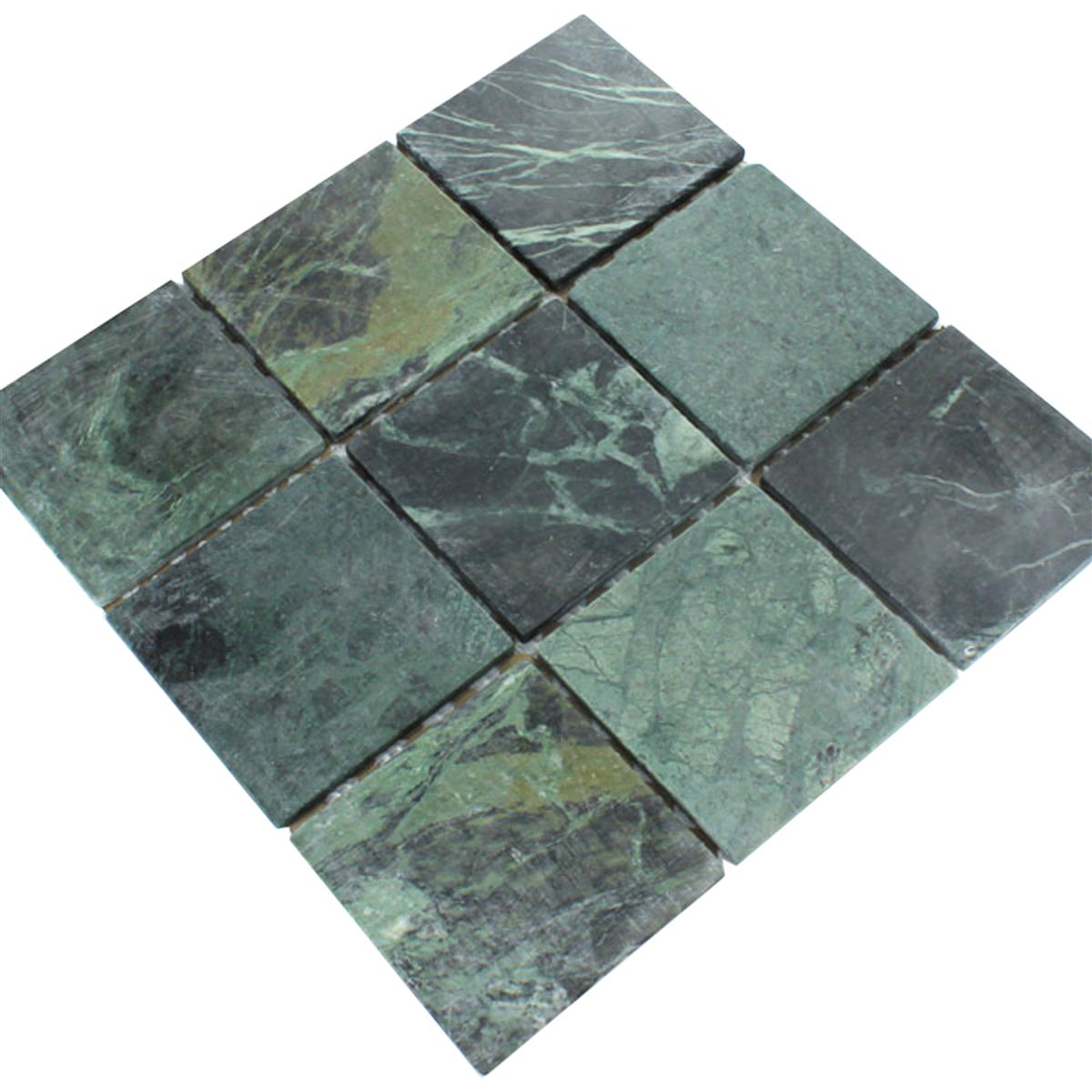 Mosaikfliesen Marmor 98x98x8mm Verde Grün