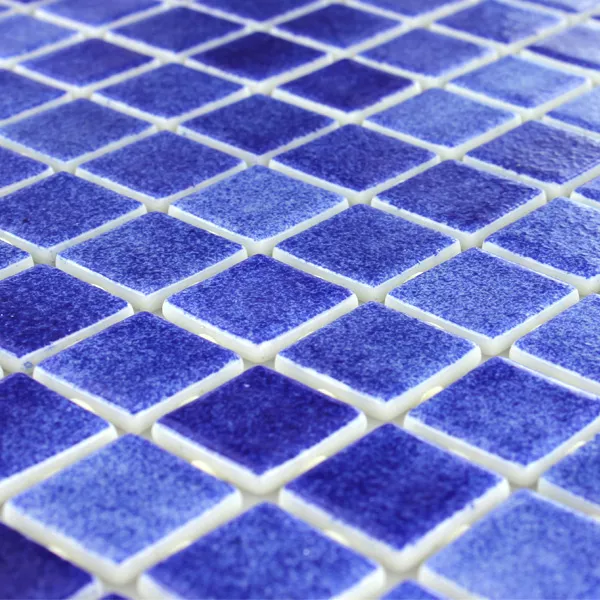 Muster von Glas Schwimmbad Pool Mosaik  Dunkelblau Mix