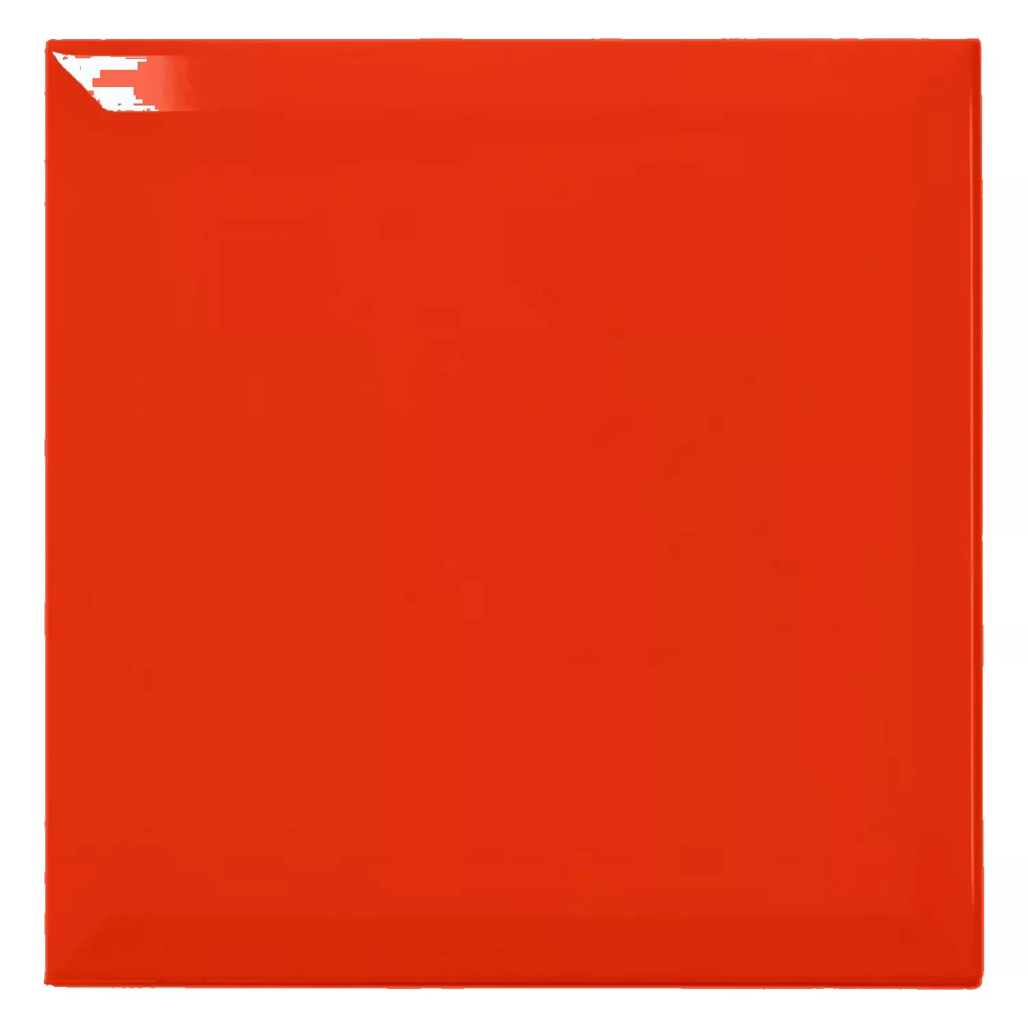 Metrofliese Rot Glänzend 20x20 cm Facette Freetown Rojo