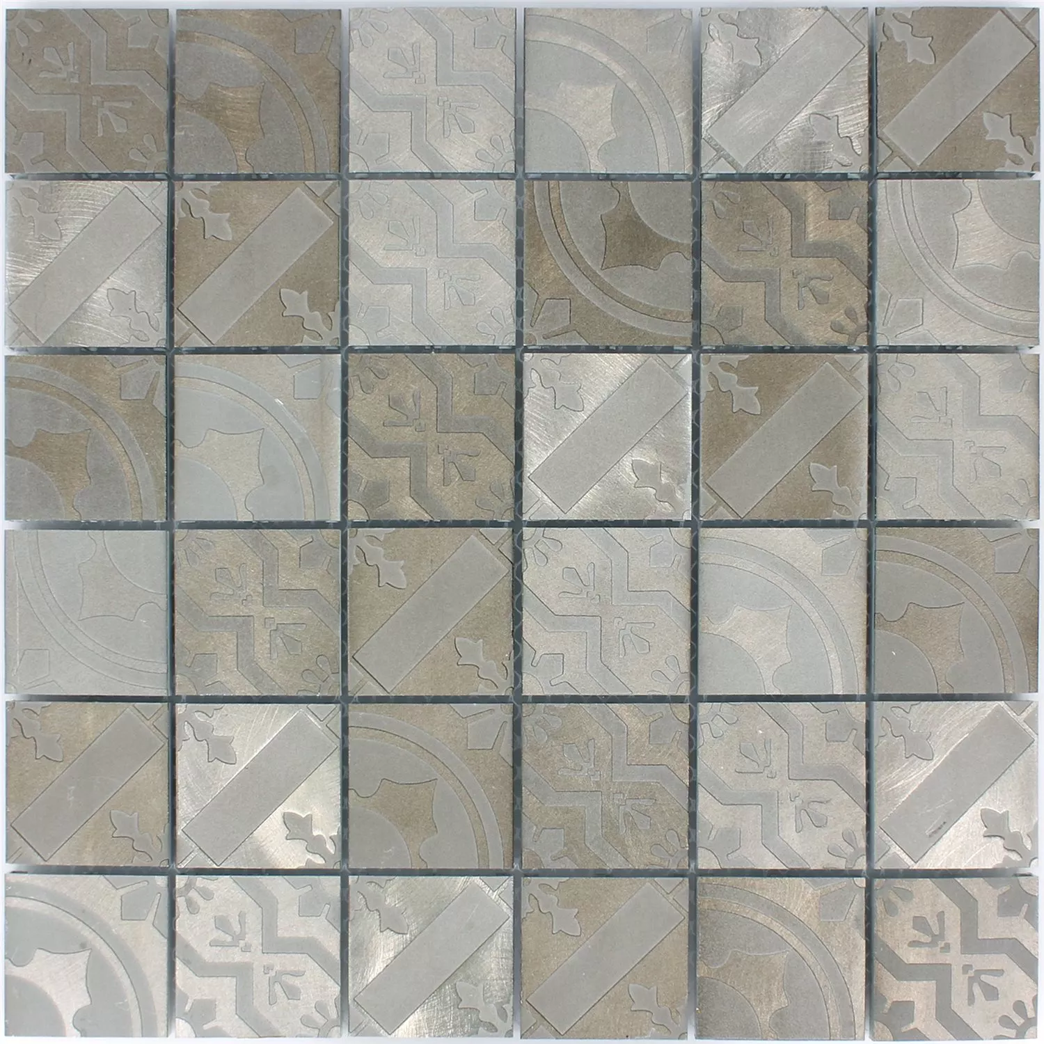 Mosaikfliesen Aluminium Callao Braun