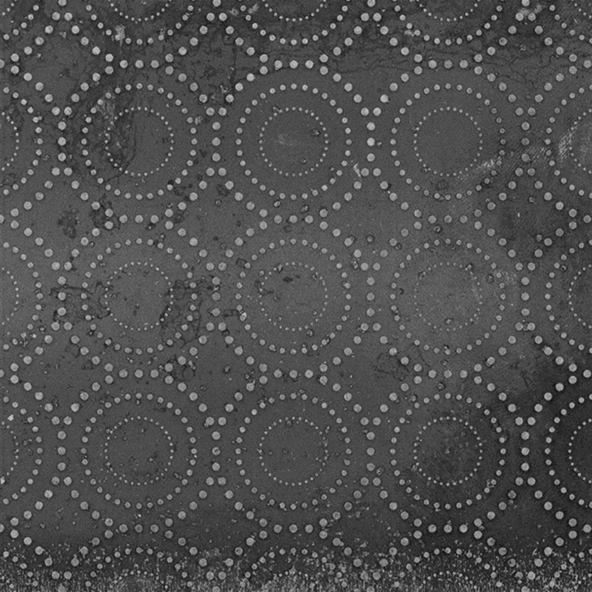 Bodenfliesen Chicago Metalloptik Anthrazit R9 - 18,5x18,5cm Pattern 4