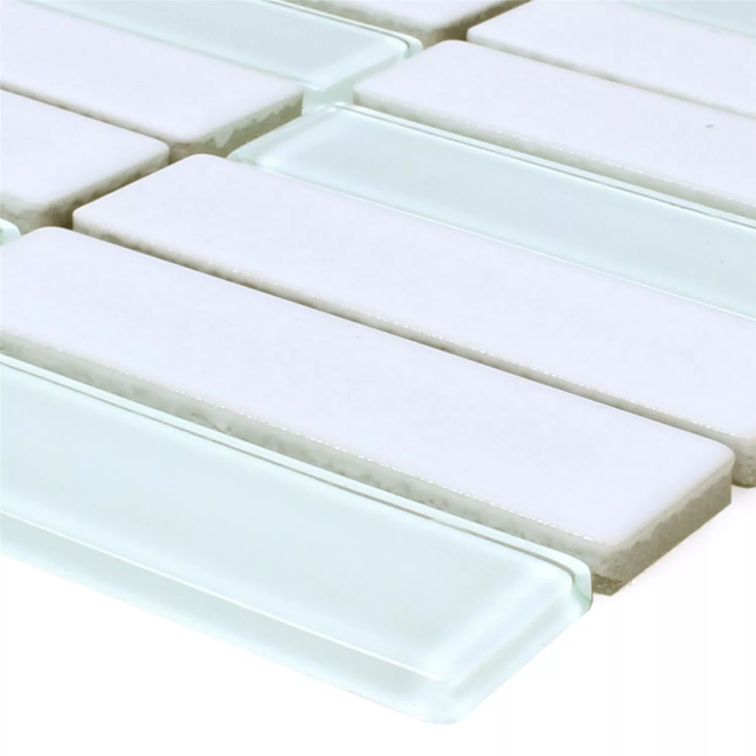 Keramik Glas Mosaikfliesen Romana Weiss Matt Keramik Glas Mosaikfliesen Romana Weiss Matt