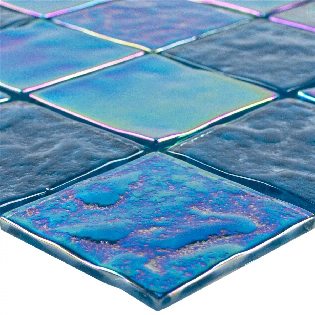 Glasmosaik Fliesen Perlmutt Effekt Carlos Blau 48 Glasmosaik Fliesen Perlmutt Effekt Carlos Blau 48