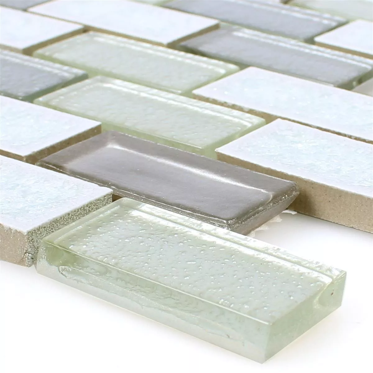 Mosaikfliesen Glas Keramik Mirasol Weiß Mosaikfliesen Glas Keramik Mirasol Weiß