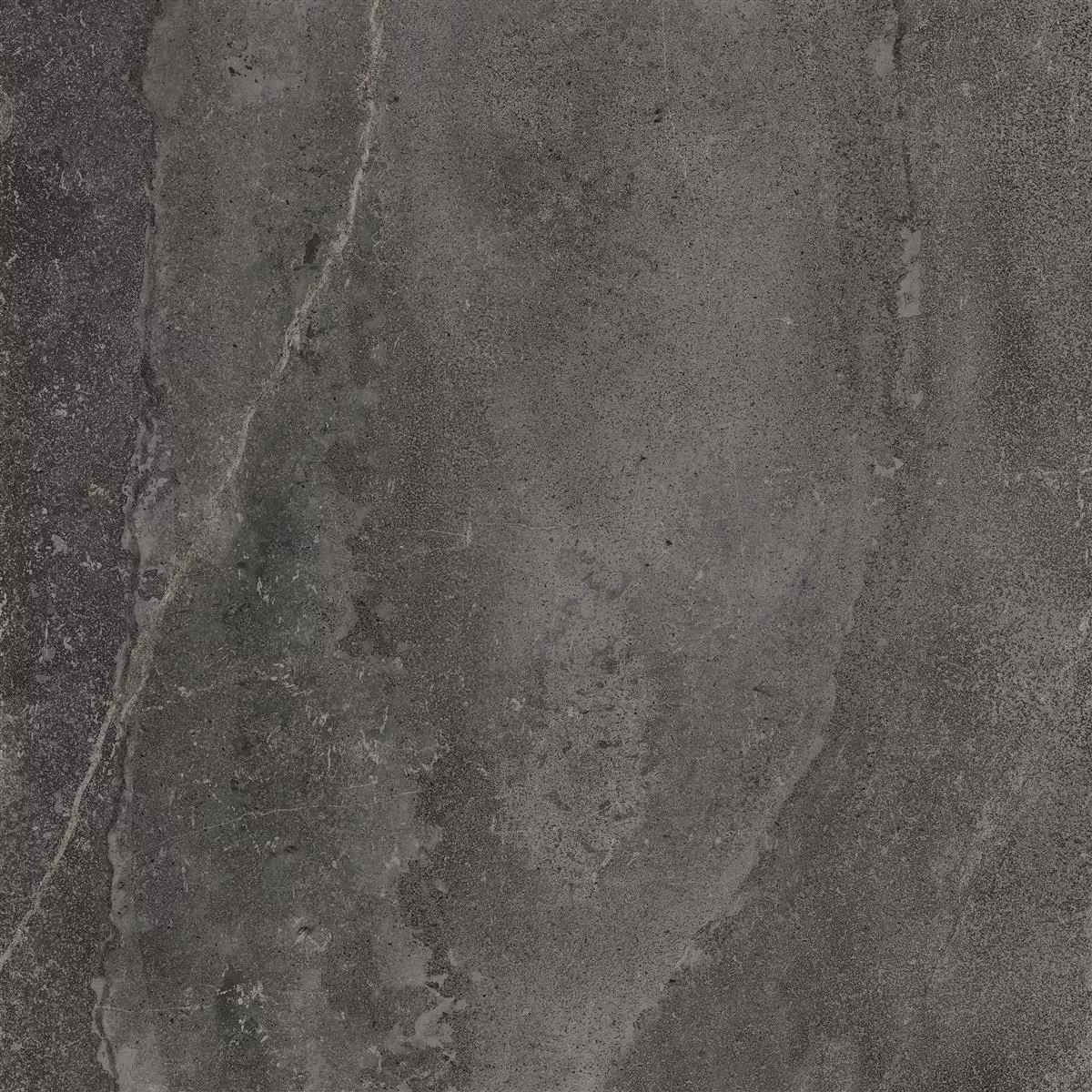 Muster Terrassenplatten Detmold Natursteinoptik 60x60cm Anthrazit