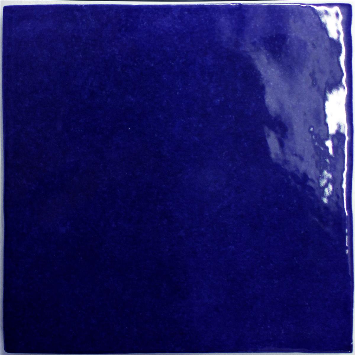 Wandfliese Rebecca Gewellt Blau 16,2x16,2cm