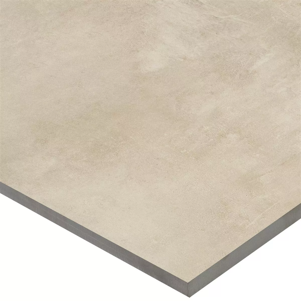 Muster von Bodenfliesen Assos Betonoptik R10/B Dunkelbeige 30x60cm