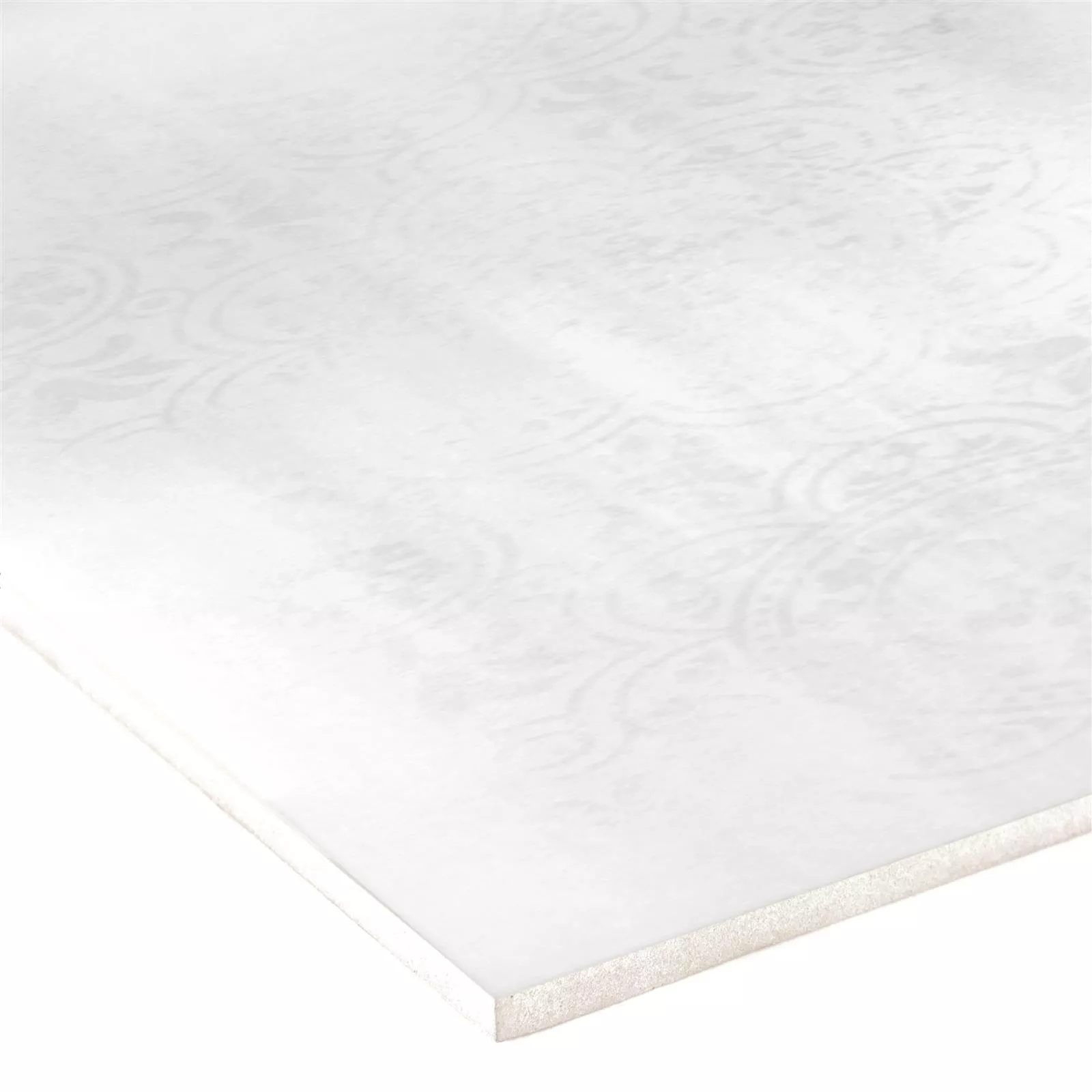 Muster Wandfliesen Friedrich Steinmatt Weiß 30x60cm Dekor