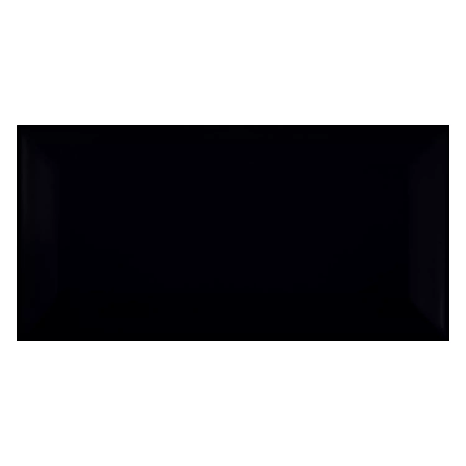 Metrofliese Schwarz Matt 7,5x15 cm Facette Pitcox Negro